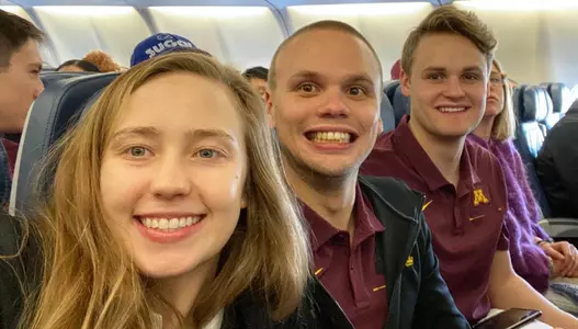 Madison Preiss, Tuomas Pokkinen and Gavin Olson