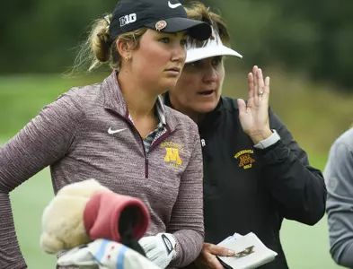 The women's ANNIKA Intercollegiate Golf Tournament at the Royal Golf Club in Lake Elmo MN, Sept. 18, 2018. (Photo/Craig Lassig)