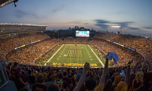 3 Sep 15: The University of Minnesota Golden Gophers play against the Texas Christian University Horned Frogs in a non-conference matchup at TCF Bank Stadium in Minneapolis, MN.