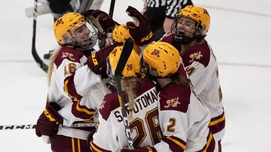 22 Sep 19: The University of Minnesota Golden Gophers host the Minnesota Whitecaps in an exhibition matchup at Ridder Arena in Minneapolis, MN. (Jim Rosvold/University of Minnesota)
