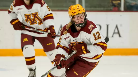 Grace Zumwinkle (12)NCAA Hockey: Colgate v Minnesota