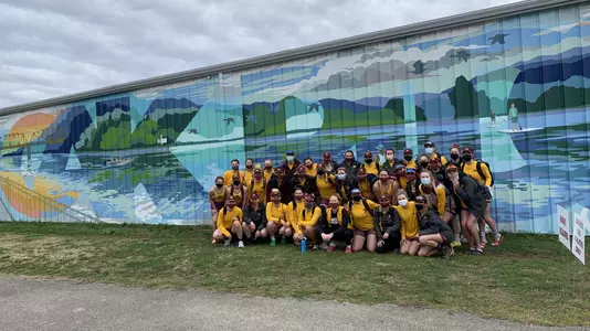 Rowing at Cardinal Invite