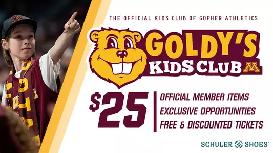 Goldy's Kids Club Memberships Available Now!