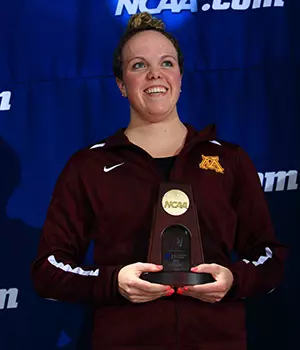 The University of Minnesota women's Swimming and Diving Team compete at the 2015 Women's NCAA Swimming and Diving National Championships in Greensboro, NC. March 19-21, 2015
