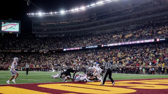 Gophers football home gets new name: Huntington Bank Stadium