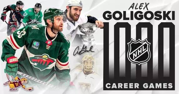 Alex Goligoski 1000th Game