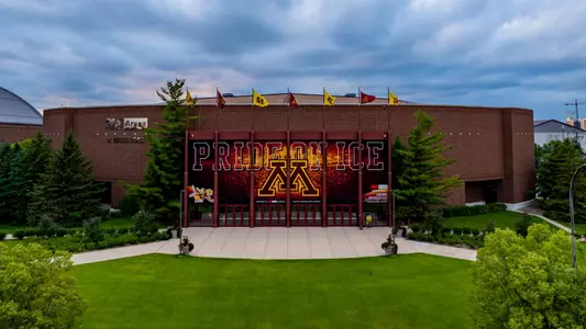 Drone, overall, 3MAM, Mariucci, 3M Arena at Mariucci, Aerial, 2022, Brad Rempel