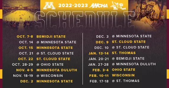 WHO WCHA Schedule