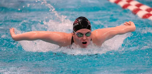 Sullivan Kate swimming in the Women 200 Butterfly. 
The University of Minnesota Swimming team competing in the Big Ten Women's Swimming and Diving Championships Saturday, Feb. 19, 2022 at the Soderholm Family Aquatic Center on the University of Wisconsin Campus.   Photo Steve Apps