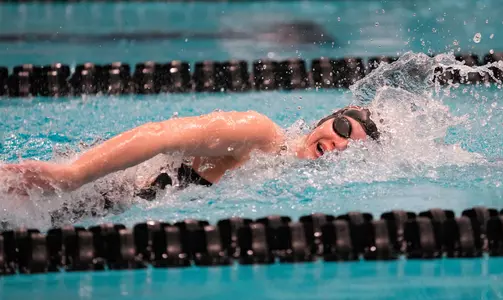 Summit Maggie swimming in the Women 400 Yard Freestyle Relay. 
The University of Minnesota Swimming team competing in the Big Ten Women's Swimming and Diving Championships Saturday, Feb. 19, 2022 at the Soderholm Family Aquatic Center on the University of Wisconsin Campus.   Photo Steve Apps