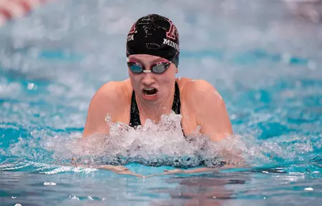 McCarthy Kelli competing in the Women 400 Yard IM. 
The University of Minnesota Swimming team competing in the Big Ten Women's Swimming and Diving Championships Friday, Feb. 18, 2022 at the Soderholm Family Aquatic Center on the University of Wisconsin Campus.   Photo Steve Apps