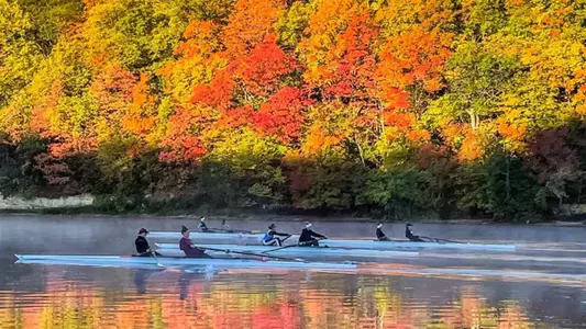 Rowing Practice Fall Leaves