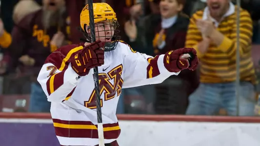 Huglen goal celebration vs OSU