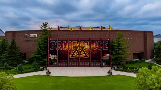 Drone, overall, 3MAM, Mariucci, 3M Arena at Mariucci, Aerial, 2022, Brad Rempel