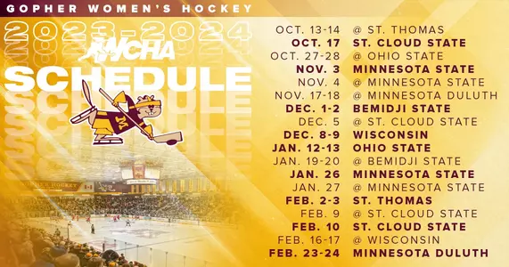 2023-24 WCHA Schedule