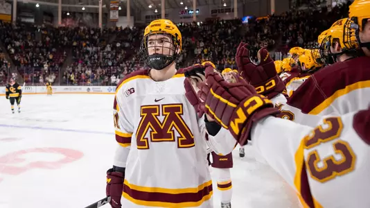 Snuggerud goal celebration