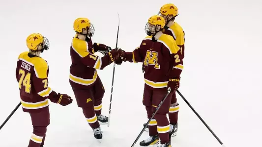 Rinzel goal celebration at Notre Dame