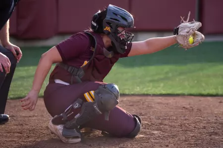 Cassie Johnson Catching NDSU