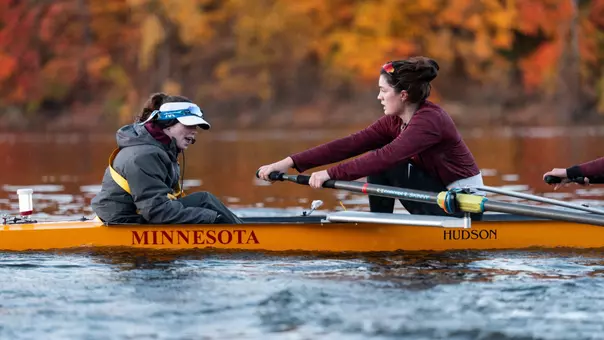 Rowing practice coxswain