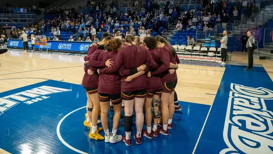 team huddle at drake