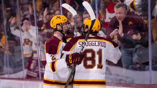 Rinzel Snuggerud goal celebration