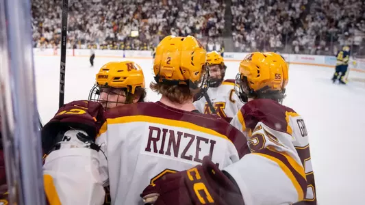 Rinzel and teammates goal celebration