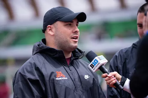 mantzouranis big ten network interview at 2025 big ten championships