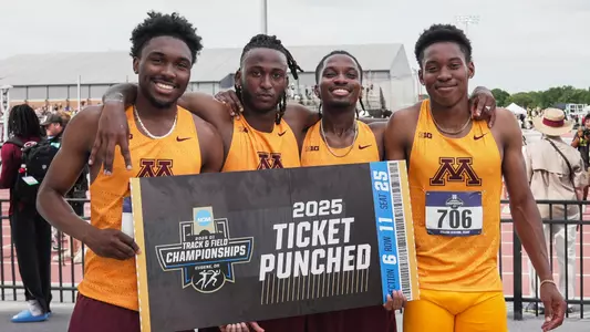 ncaa ticket punched 4x100m relay team
