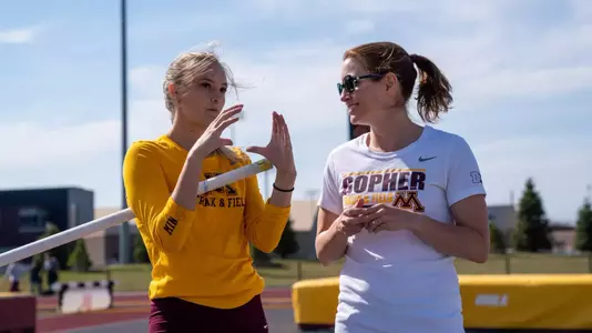 caroline white coaching pole vault