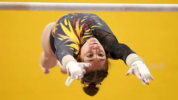 Gymnast on Bars