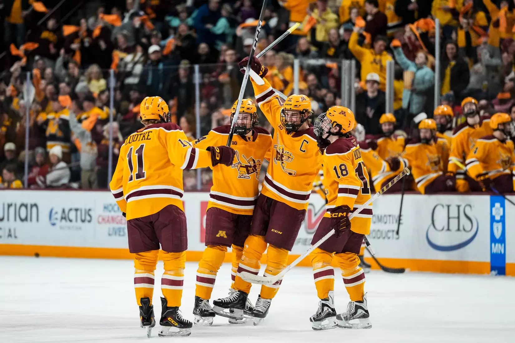Ziemer_Brodie goal celebration Lamb_Brody Mooney_LJ Ludtke_Tanner