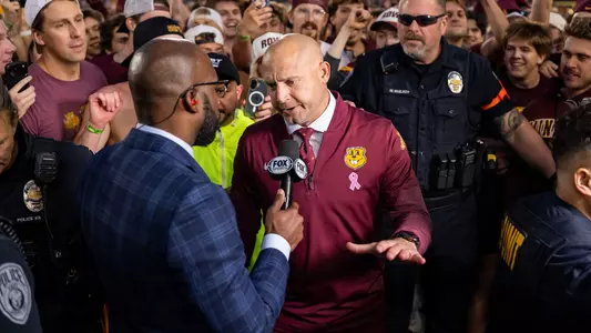 Fleck, Postgame Interview, On Field