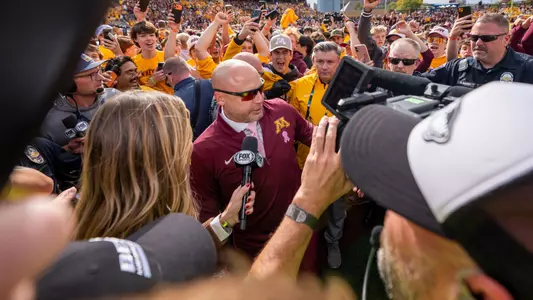 PJ Fleck with Fox