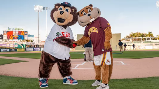 Goldy Gopher and TC Bear