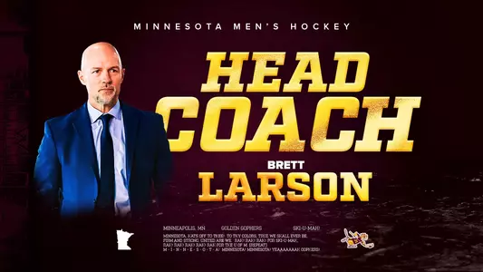 Brett Larson named head coach of Gopher Men's Hockey
