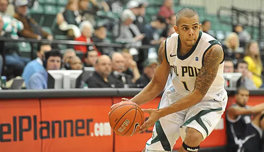 Fermin Leads Cal Poly Men's Basketball Past Hope International, 67-61 Image