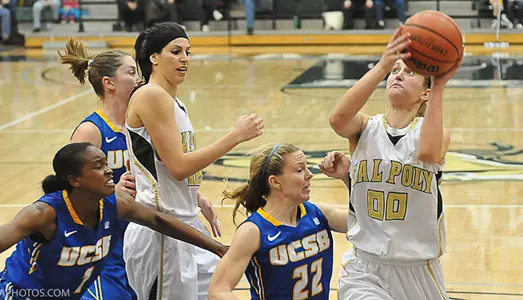 Women's Hoop Defeats UCSB, 61-58, to open Big West Play Image
