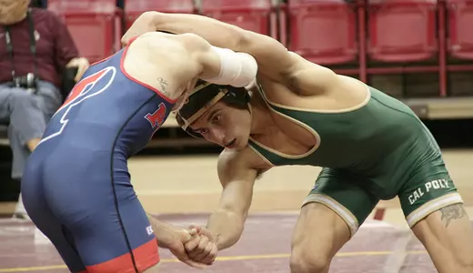 Cal Poly Wrestling Team Breezes Past San Francisco State, 25-13 Image
