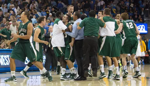Mustang Men's Basketball Stuns No. 11 UCLA, 70-68 Image