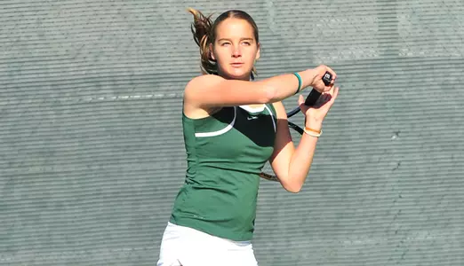 Mustang Women's Tennis Powers Past Cal State Fullerton, 6-1 Image