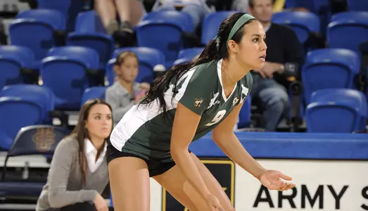 Northeastern Defeats Volleyball in Three Sets Image