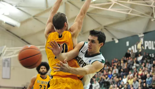Mustang Men's Basketball Falters at Cal State Fullerton, 77-60 Image