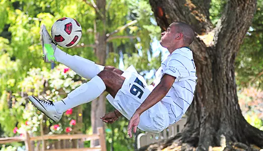 Mustang Men's Soccer Team Rolls Past Drake in Season Opener Image
