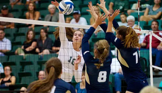 Mustang Volleyball Team Halted by UC Irvine in Sweep Image