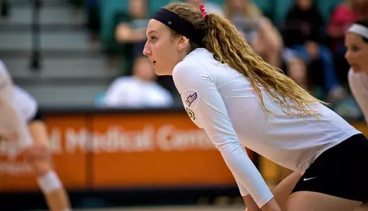 Mustang Volleyball Team Falls in Four to Second-Place CSUN Image