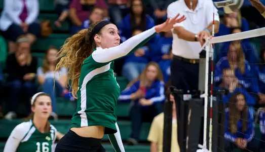 Mustang Volleyball Team Falls in Three Sets at Hawai'i Image