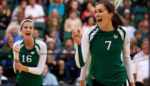 Greisen, Schleis Lead Cal Poly Past Cal State Fullerton in Four Sets Image