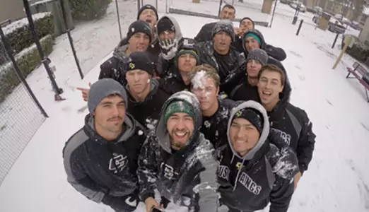 Second Game of Baseball Series at TCU Postponed Due to Snow, Cold Image