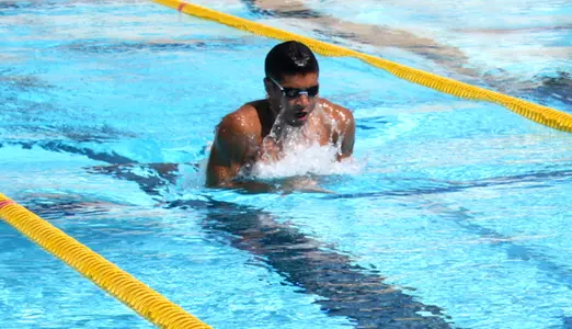 Deiparine Races for Cal Poly in 100 Breast at NCAA Championships in Iowa Image