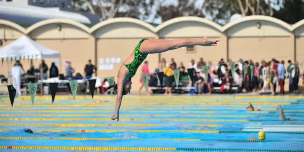 Pierce Breaks Diving Record, Cal Poly Sweeps UC Santa Cruz Image